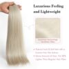 REECHO Clip-in Hair Extensions – Upgraded Lace Weft for Comfortable Wear and Luxurious Lightweight Volume