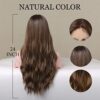 BLONDE UNICORN's Long Wavy Brown Lace Front Wig – Embrace Ombre Elegance and Comfort with Synthetic Hair and Hand-Tied Realism