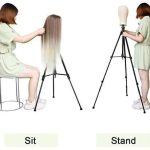 Wig Styling Experience with the Adjustable Wig Stand Tripod - Perfect for Training, Styling, and Display