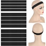 12-Piece Adjustable Wig Edge Elastic Bands