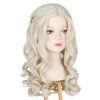 White Queen with M MISS U HAIR Princess Wig - Perfect for Kids' Halloween Costumes and Cosplay