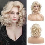Blonde Bombshell Short Curly Wig - Soft Synthetic Heat