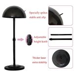 Adjustable Height Black Plastic Wig Stand - Your Stylish Solution for Wig Drying and Display