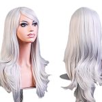 Unleash Glamour with Silvery White Long Wavy Hair