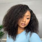 22 Inch Afro Curly Lace Front Wigs - 200% Density Brazilian Virgin