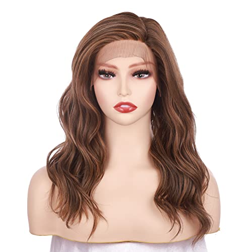 Onedor 20Inch Kanekalon Futura Synthetic Hair Wavy Lace Front Long Wigs