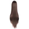 40" Dark Brown Cosplay Wig - Natural Soft Straight Long Wig for Stunning Costume Transformations
