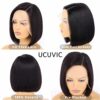 UCUVIC 12 Inch HD Lace Bob Wig | Experience Seamless Blend, 180% Density, and Gym-Ready Comfort