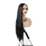 Where Glamour Meets Comfort: 13×6 Long Straight Synthetic Lace Front Wig - Your Daily Elegance Companion