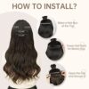 Long Wavy Clip-in Hair Extensions (20 Inches) - 4-Piece Set for Full Head Volume