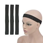 3-Pack Wavy Silicone Wig Bands with Adjustable