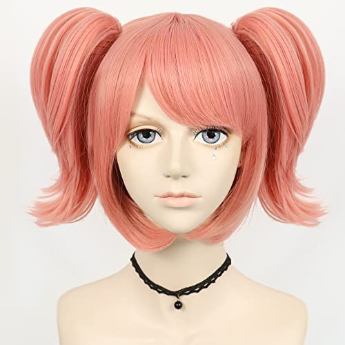 ink Cosplay Wig Featuring Double Ponytails – Perfect for Anime Cosplay and Halloween Parties