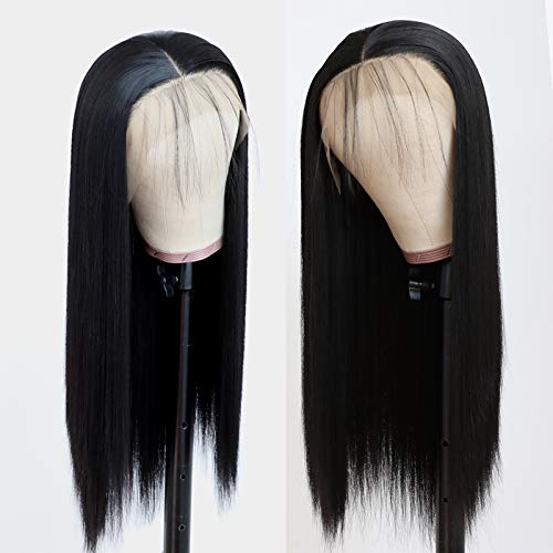 Revolutionize Your Style with TaBeWay Synthetic Lace Front Wigs: 13x4 Free Parting, Heat Resistant, and Natural 20-Inch Elegance