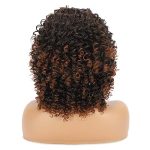 14 Inch Shoulder-Length Kinky Curly Wig with Bangs - T2-30 Synthetic Wig for Black Women, Perfect for Every Occasion