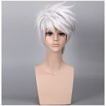 BERON's Short Layered Tousled Wig for Men: Embrace Cool Silver Grey Vibes for Anime Cosplay Parties