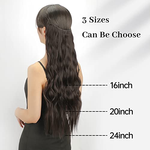 Wire Hair Extensions - Adjustable, Secure Clips, Long Wavy Balayage for Effortless Elegance! 💁‍♀️🌟