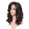 Lady Miranda Mixed Brown Nature Curly Lace Part Wig - Heat Resistant Synthetic Weave for Effortless Elegance and Everyday Glam