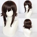 Elevate Your Cosplay with ANOGOL Short Brown Wig - Adjustable, Stylish, and Perfect for Any Anime Costume