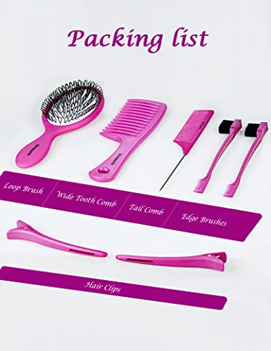 Ultimate 7-Piece Wig Brush Comb Set: Perfect for Lace Fronts