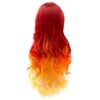 MQ Women's Orange Yellow Wigs - Fluffy, Natural, and Heat Resistant