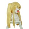 Xingwang Queen's Anime Long Straight Blonde Yellow Wig - Featuring Clip-on Two Ponytails for Ultimate Style