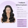 Emistar 16 Inch Short Wavy Lace Front Wig - Natural Look and Soft Synthetic Hair for Confident Daily Wear