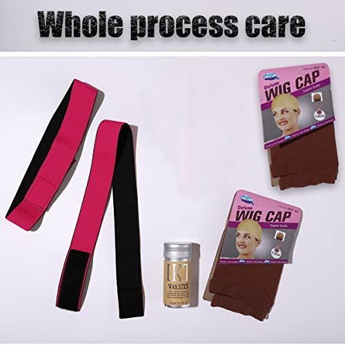 SPRINGSUGAR 7 Pcs Hair Wax Stick Kit - Effortless Styling and Perfect Wig Accessories for a Seamless Look