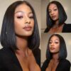 Kephare's 13x4 Frontal Lace Bob Wig - 180% Density, Natural Color, and HD Lace for a True-to-Life Transformation