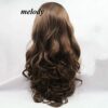 24" Long Wavy Synthetic Lace Front Wig with Natural Hairline in Stunning 6# Brown Color 🌟👩‍🦰