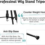Wig Styling Experience with the Adjustable Wig Stand Tripod - Perfect for Training, Styling, and Display