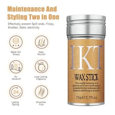 SPRINGSUGAR 7 Pcs Hair Wax Stick Kit - Effortless Styling and Perfect Wig Accessories for a Seamless Look