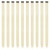 22-Inch Platinum Blonde Clip-In Hair Extensions – 10 PCS Highlight Colorful Hairpieces for Effortless Style