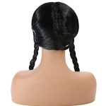 WanBigVa Long Black Braided Wig – Perfect Halloween Party Accessory
