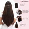 REECHO Clip-in Hair Extensions – Upgraded Lace Weft for Comfortable Wear and Luxurious Lightweight Volume