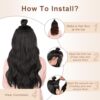 Golden Blonde Mixed Highlights - 20 Inch Spliced Clip-In Hair Extensions for Effortless Elegance