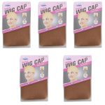 Brown Wig Caps for Lace Front Wigs: 10 PCS of Soft and Breathable Stocking Caps for a Natural Look (Brown Cap)