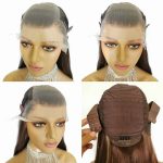 Natural Color 13x6 Lace Wigs: Long Straight Synthetic Lace Front Wig 24 Inch, Pre Plucked for Everyday Glam