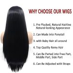 Sultry Charm: AFBeauty 24'' Black Lace Front Wig - Daily Glamour with Deep Parting and Heat-Resistant Synthetic Fiber