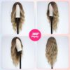 EMMOR Long Ombre Blonde Wavy Wig - Natural and Stylish Lace Front Wig for Everyday Glam