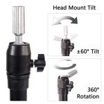 Wig Styling with Metal Adjustable Wig Stand Tripod - Perfect for Training Heads and Cosmetology