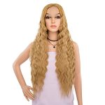 Flvaco 30'' Deep Wave Synthetic Lace Front Wig: Natural Waves, Daily Elegance, and Effortless Beauty