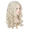 White Queen with M MISS U HAIR Princess Wig - Perfect for Kids' Halloween Costumes and Cosplay
