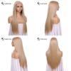 FUHSI's 13x6 Lace Front Wig – Real Kanekalon Synthetic Hair in 103# Blonde, Tangle-Free, and Comfortable for Unmatched Confidence