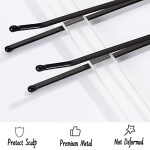 400-Piece Hair Pins Kit – Elevate Your Hairstyle with 100 Bobby Pins, 100 U Hair Pins, and 200 Black Rubber Hair Bands, Perfect for All Hair Types (Black, Gold)