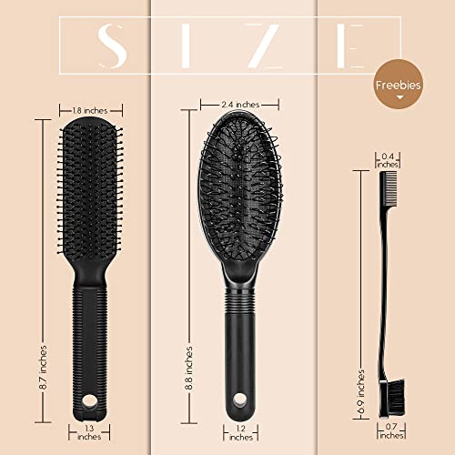 Dreamlover Wig Brush Set - Comprehensive Wig Care Kit with Synthetic Wig Brush, Human Hair Comb, and Edge Brushes - 4-Piece