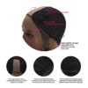 Netgo Brown Ombre Wig - Long Wavy Wig for Women, Natural Looking Heat Resistant Synthetic Ombre Lace Front Wigs