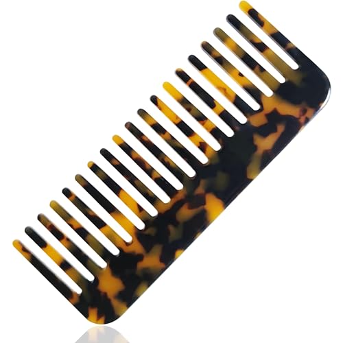 Vintage Tortoise Detangling Comb - Stylishly Gentle Care for All Hair Types by LifeSmart