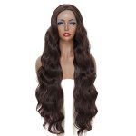 32" Long Brown Body Wave Lace Front Wigs - Perfect for Daily Use