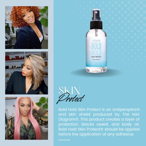 The Hair Diagram - Bold Hold Skin Protectant: Sensitive Scalp Protector for Lace Wig Glues, Tapes, and Hair Adhesives - Sweat Shield and Scalp Care