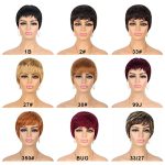 Hair Glueless Wear and Go Wig Ginger Pixie Cut Human Hair Wigs for Black Women Short